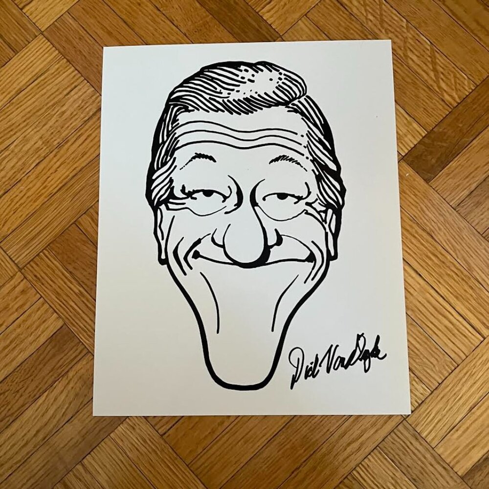Dick Van Dyke Caricature 8x10 pre-print